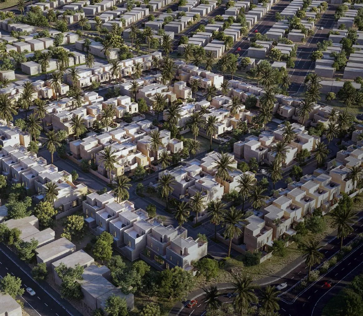 صورة جوية للمشروع